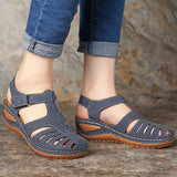 Sandales orthopédiques femmes simili cuir
