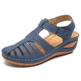 Sandales Compensées en Similicuir pour Femme – Confort Quotidien & Style Moderne