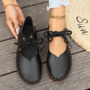 Ballerines pour Femme – Chaussures en Cuir Synthétique