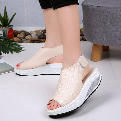 Sandales Compensées pour Femme – Chaussures d’Été Confortable