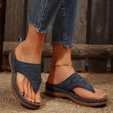 Tongs à Semelles Compensées Femme – Chaussures Ouvertes