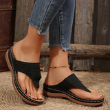 Tongs à Semelles Compensées Femme – Chaussures Ouvertes