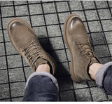 Chaussures Montantes Homme en Suédine avec Semelle Antidérapante