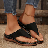 Tongs à Semelles Compensées Femme – Chaussures Ouvertes