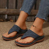 Tongs à Semelles Compensées Femme – Chaussures Ouvertes