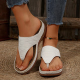 Tongs à Semelles Compensées Femme – Chaussures Ouvertes