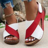 Sandales Compensées Confort Bi-Couleur - Thalia