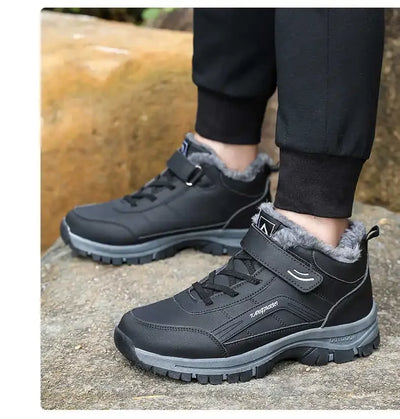 Chaussures d'hiver orthopédiques avec doublure fourrée pour garder les pieds chauds
