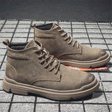 Chaussures Montantes Homme en Suédine avec Semelle Antidérapante