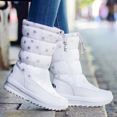 Bottes de neige orthopédiques pour femme avec fourrure