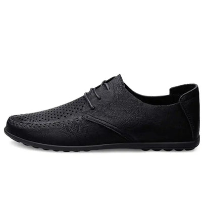 Chaussures Homme en Similicuir Noir – Confort Quotidien & Élégance Classique