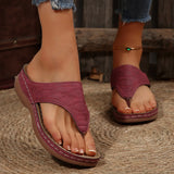 Tongs à Semelles Compensées Femme – Chaussures Ouvertes