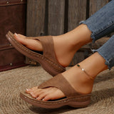 Tongs à Semelles Compensées Femme – Chaussures Ouvertes
