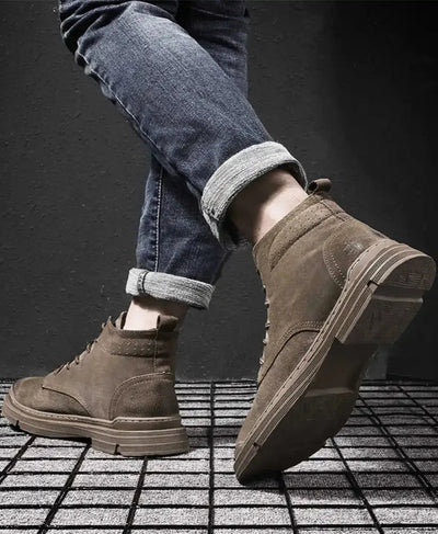 Chaussures Montantes Homme en Suédine avec Semelle Antidérapante