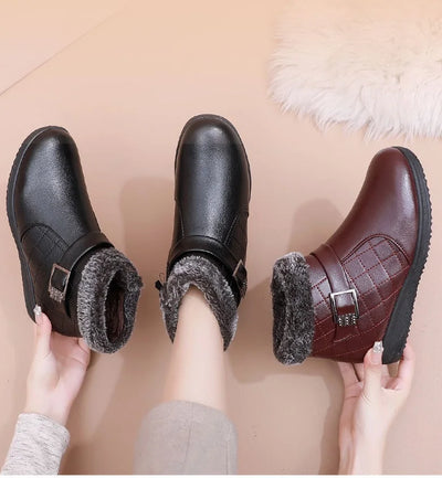 Bottines Femme en Similicuir – Confort Quotidien & Style Élégant