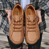Chaussures orthopédiques en similicuir pour homme, confort et soutien