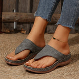 Tongs à Semelles Compensées Femme – Chaussures Ouvertes