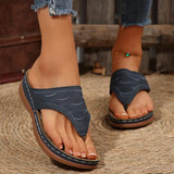 Tongs à Semelles Compensées Femme – Chaussures Ouvertes