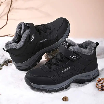 Chaussures d'hiver orthopédiques avec doublure fourrée pour garder les pieds chauds