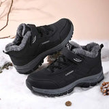 Chaussures d'hiver orthopédiques avec doublure fourrée pour garder les pieds chauds