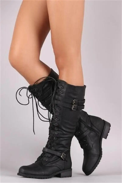 Bottes orthopédique Hautes Femme Similicuir