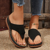 Tongs à Semelles Compensées Femme – Chaussures Ouvertes