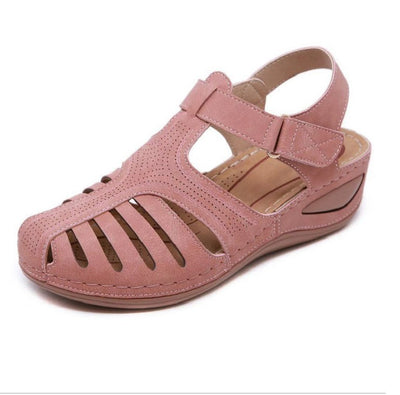 Sandales Compensées en Similicuir pour Femme – Confort Quotidien & Style Moderne